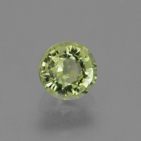 Tormalina naturale verde da 0,82 ct, taglio rotondo, VVS-VS