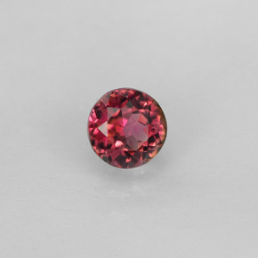 Tormalina naturale multicolore da 0,77 ct, taglio rotondo, VVS