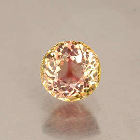 Tormalina naturale multicolore da 0,48 ct, taglio rotondo, VVS-VS