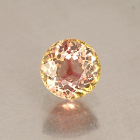 Tormalina naturale multicolore da 0,48 ct, taglio rotondo, VVS-VS