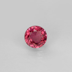 Tormalina naturale rosa da 0,73 ct, taglio rotondo, VS