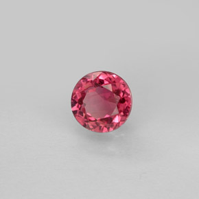 Tormalina naturale rosa da 0,73 ct, taglio rotondo, VS