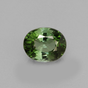 Tormalina naturale verde da 1,05 ct, taglio ovale, VS