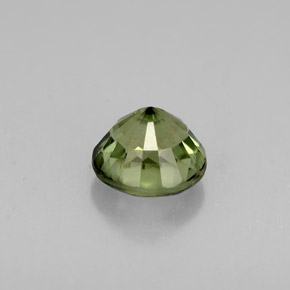 Tormalina naturale verde da 0,94 ct, taglio rotondo, VS-SI