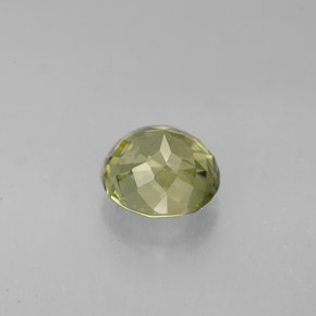 Tormalina naturale verde da 1,74 ct, taglio rotondo, VVS