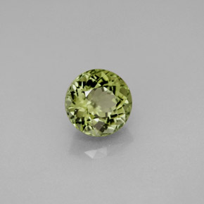 Tormalina naturale verde da 1,41 ct, taglio rotondo, VVS