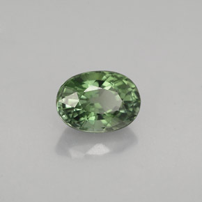 Tormalina naturale verde da 1,06 ct, taglio ovale, VVS