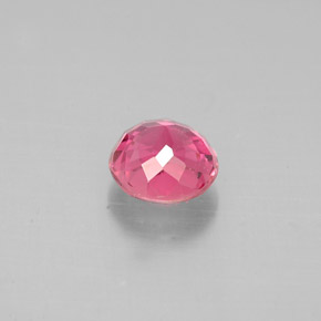 Tormalina naturale rosa da 0,85 ct, taglio rotondo, VVS-VS
