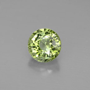 Tormalina naturale verde da 0,98 ct, taglio rotondo, VVS