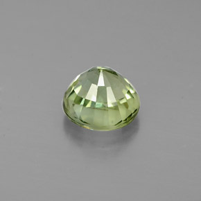 Tormalina naturale verde da 0,98 ct, taglio rotondo, VVS