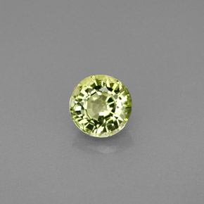 Tormalina naturale verde da 0,81 ct, taglio rotondo, VVS