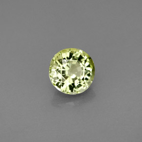 Tormalina naturale verde da 0,81 ct, taglio rotondo, VVS