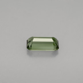 Tormalina naturale verde da 0,77 ct, taglio smeraldo, VVS