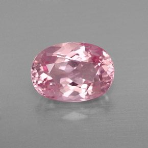 Tormalina naturale rosa da 1,95 ct, taglio ovale, VVS-VS
