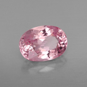 Tormalina naturale rosa da 1,95 ct, taglio ovale, VVS-VS