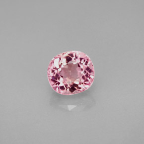 Tormalina naturale rosa da 1,43 ct, taglio a cuscino, VVS-VS