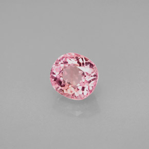 Tormalina naturale rosa da 1,43 ct, taglio a cuscino, VVS-VS