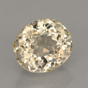 Tormalina naturale giallo da 2,79 ct, taglio ovale, IF