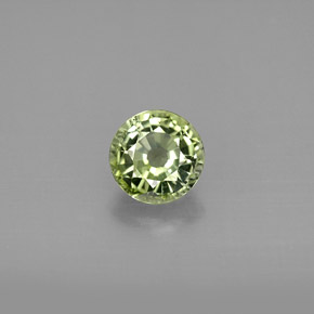 Tormalina naturale verde da 1,03 ct, taglio rotondo, VVS-VS
