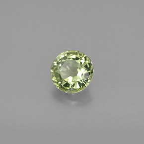 Tormalina naturale verde da 1,03 ct, taglio rotondo, VVS-VS