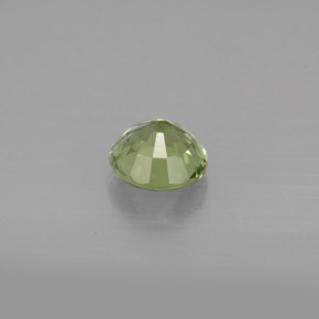 Tormalina naturale verde da 1,03 ct, taglio rotondo, VVS-VS