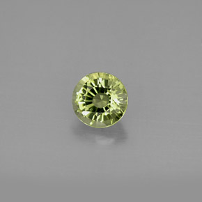 Tormalina naturale verde da 0,81 ct, taglio rotondo, VVS-VS