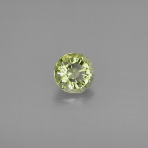 Tormalina naturale verde da 0,81 ct, taglio rotondo, VVS-VS