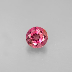 Tormalina naturale multicolore da 0,59 ct, taglio rotondo, VS