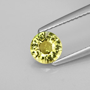 Tormalina naturale verde da 0,71 ct, taglio rotondo, VS