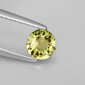 Tormalina naturale verde da 0,71 ct, taglio rotondo, VS