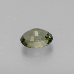 Tormalina naturale verde da 0,98 ct, taglio ovale, VS