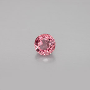 Tormalina naturale rosa da 0,75 ct, taglio rotondo, VS