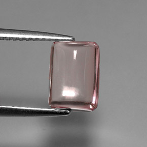 Tormalina naturale rosa da 2,63 ct, baguette, trasparente