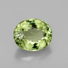 Tormalina naturale verde da 2,55 ct, taglio ovale, VVS