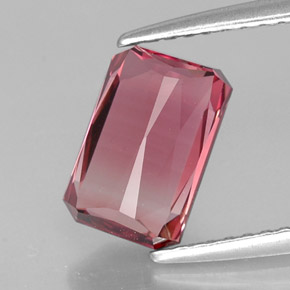Tormalina naturale bicolore da 2,21 ct, taglio smeraldo, VVS-VS