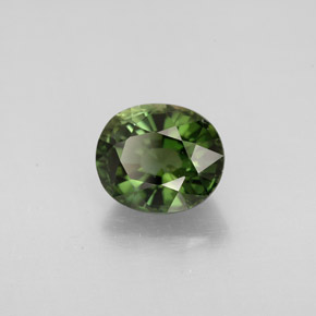 Tormalina naturale verde da 1,63 ct, taglio ovale, VVS