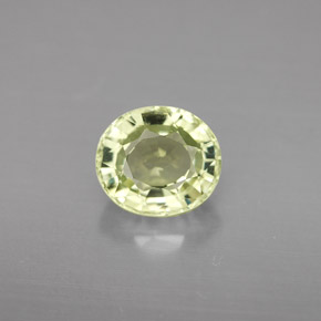 Tormalina naturale verde da 1,88 ct, taglio ovale, VVS