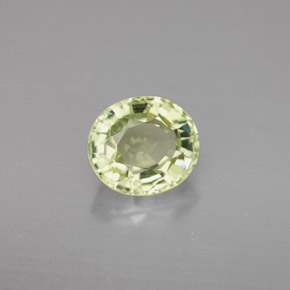 Tormalina naturale verde da 1,88 ct, taglio ovale, VVS