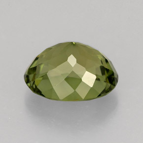 Tormalina naturale verde da 1,85 ct, taglio ovale, VVS