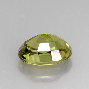 Tormalina naturale verde da 1,40 ct, taglio ovale, VS