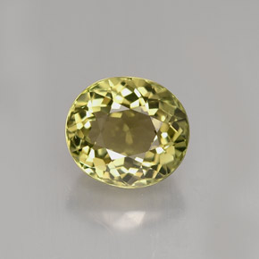 Tormalina naturale verde da 1,94 ct, taglio ovale, VVS