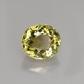 Tormalina naturale verde da 1,94 ct, taglio ovale, VVS
