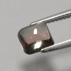 Tormalina naturale bicolore da 1,73 ct, baguette, trasparente