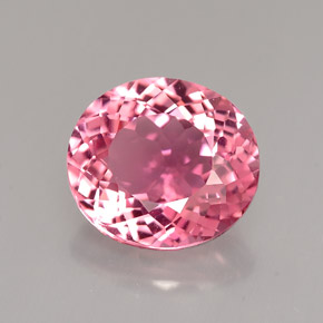 Tormalina naturale rosa da 2,94 ct, taglio ovale, VVS