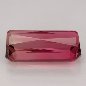 Tormalina naturale rosa da 6,71 ct, taglio smeraldo, VVS