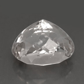 Tormalina naturale bianco da 4,09 ct, taglio ovale, VVS-VS