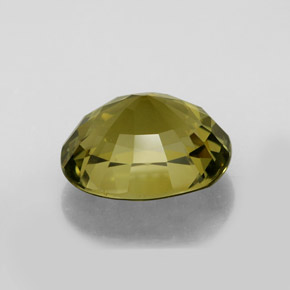 Tormalina naturale giallo da 6,97 ct, taglio ovale, VVS