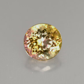 Tormalina naturale multicolore da 1,17 ct, taglio ovale, VVS-VS