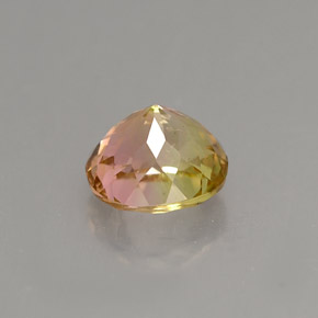 Tormalina naturale multicolore da 1,17 ct, taglio ovale, VVS-VS