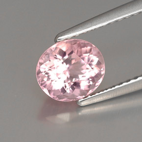 Tormalina naturale rosa da 1,14 ct, taglio ovale, VVS-VS